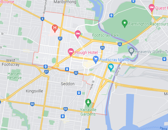 Footscray map area