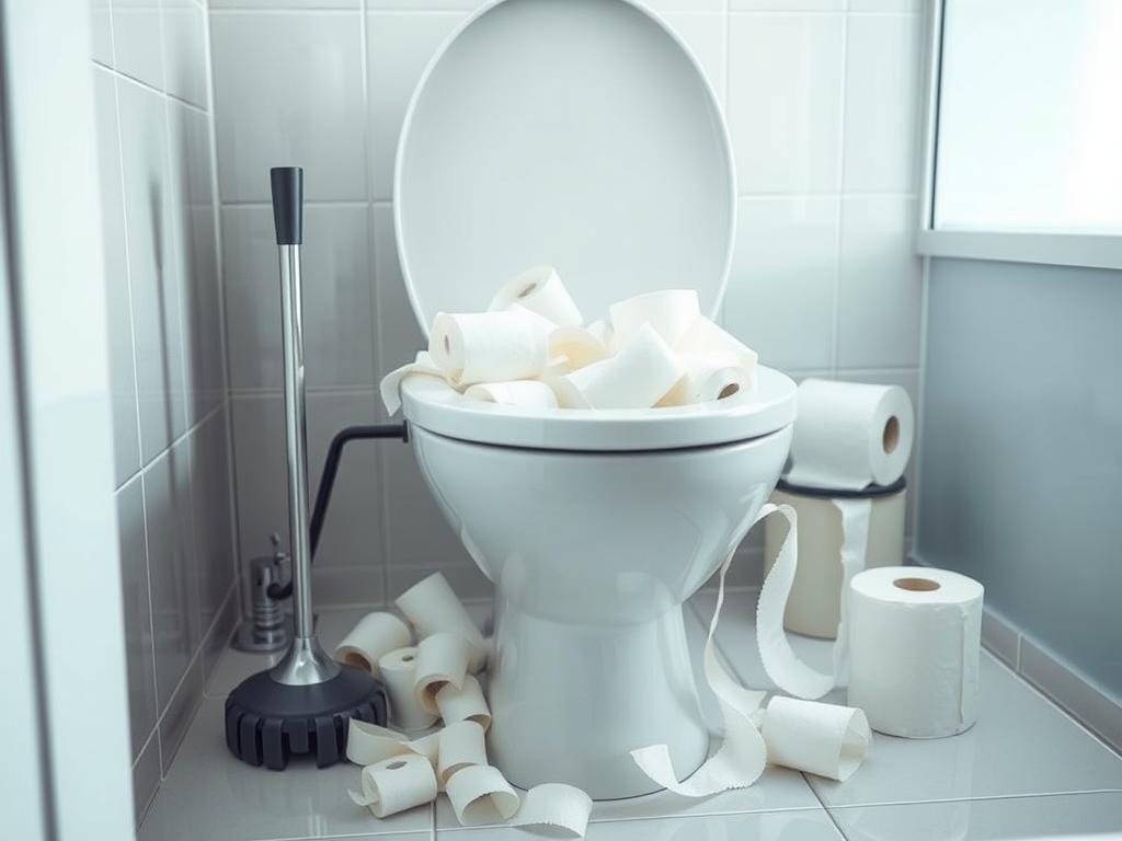 Clearing a Toilet Blocked with Paper – Quick Tips